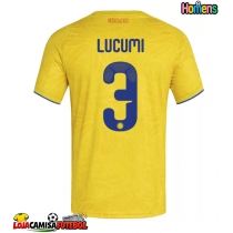 Camisa de Futebol Colômbia Jhon Lucumi #3 Equipamento Principal Mundo 2026 Manga Curta